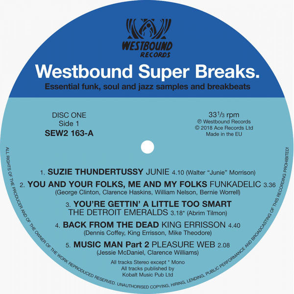 Various : Westbound Super Breaks. Essential Funk, Soul And Jazz Samples And Breakbeats (2xLP, Comp)