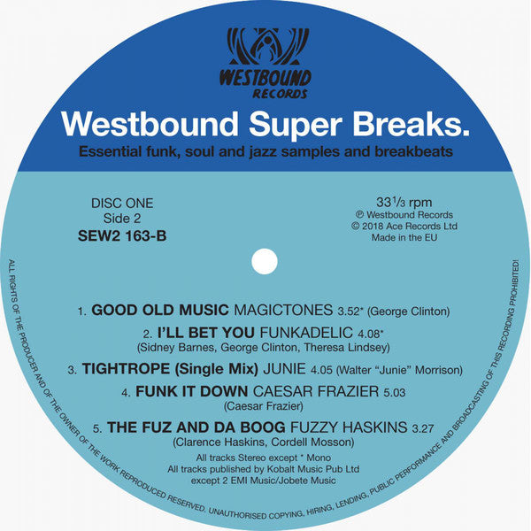 Various : Westbound Super Breaks. Essential Funk, Soul And Jazz Samples And Breakbeats (2xLP, Comp)