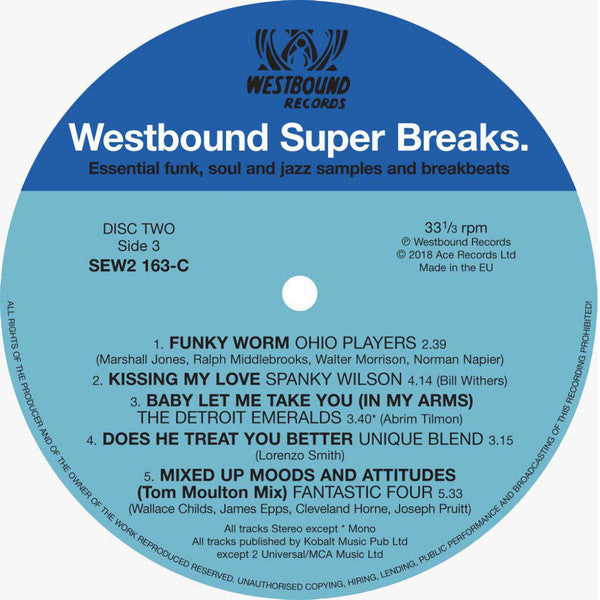 Various : Westbound Super Breaks. Essential Funk, Soul And Jazz Samples And Breakbeats (2xLP, Comp)