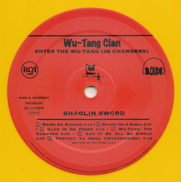 Wu-Tang Clan : Enter The Wu-Tang (36 Chambers) (LP, Album, Ltd, RE, Yel)