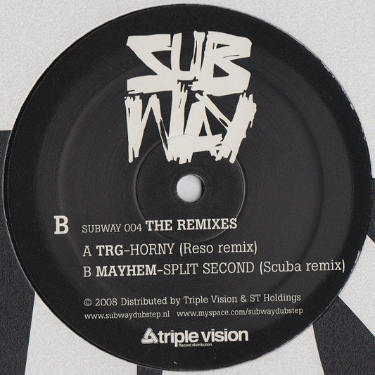 TRG / Mayhem (7) : The Remixes (12")
