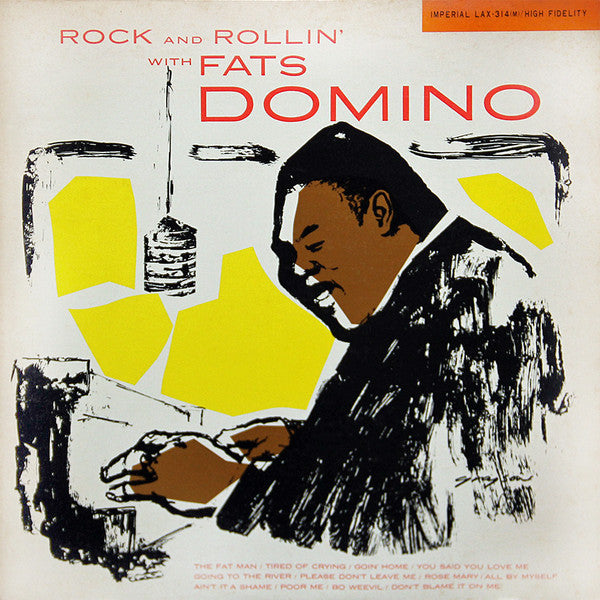 Fats Domino : Rock And Rollin' With Fats Domino (LP, Mono, Promo, RE)