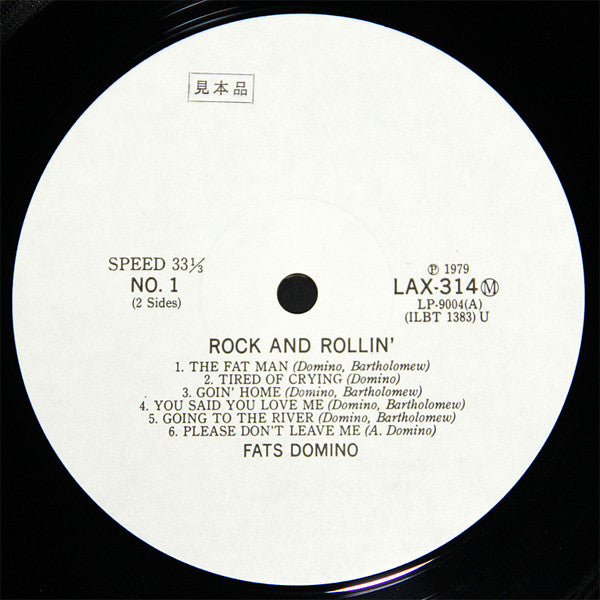 Fats Domino : Rock And Rollin' With Fats Domino (LP, Mono, Promo, RE)