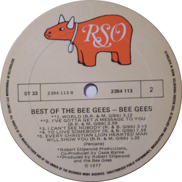 Bee Gees : Best Of Bee Gees (LP, Comp, RE)