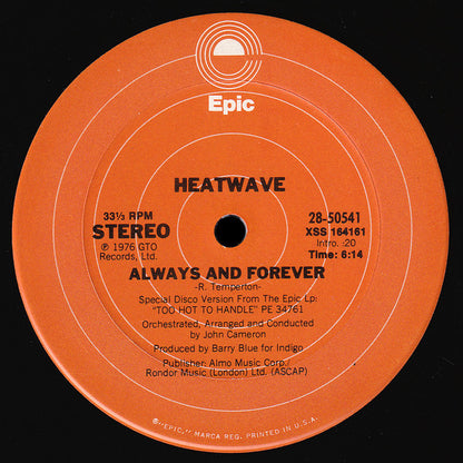 Heatwave : The Groove Line / Always And Forever (12", Single)