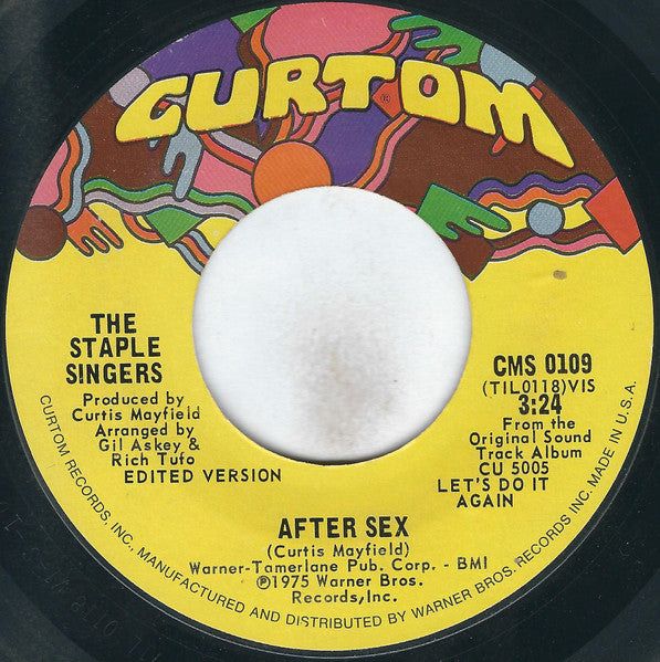 The Staple Singers : Let's Do It Again / After Sex (7", Single, Styrene, Ter)