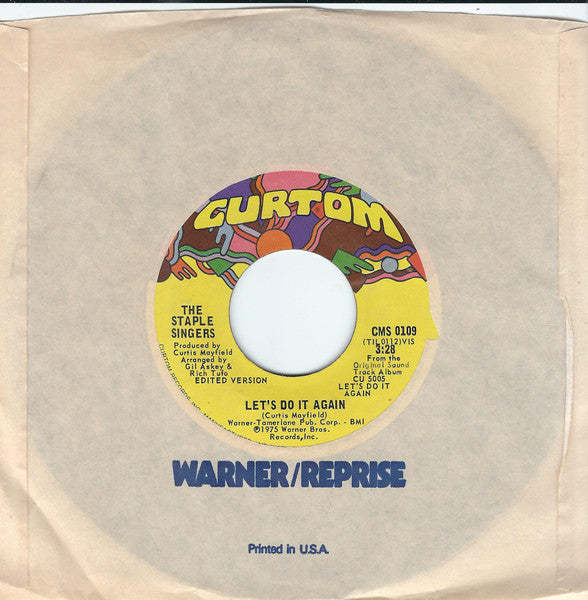 The Staple Singers : Let's Do It Again / After Sex (7", Single, Styrene, Ter)