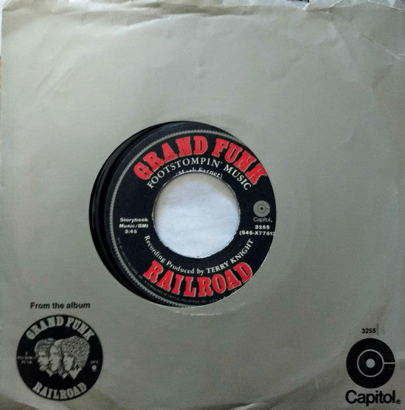 Grand Funk Railroad : Footstompin' Music (7", Single, Jac)