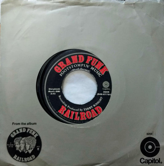 Grand Funk Railroad : Footstompin' Music (7", Single, Jac)