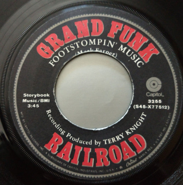 Grand Funk Railroad : Footstompin' Music (7", Single, Jac)