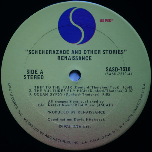 Renaissance (4) : Scheherazade And Other Stories (LP, Album, San)