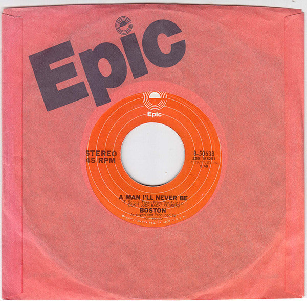 Boston : A Man I'll Never Be (7", Single, Styrene, Ter)