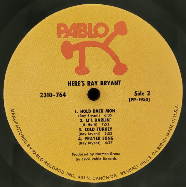 Ray Bryant : Here's Ray Bryant (LP, Album, RP)