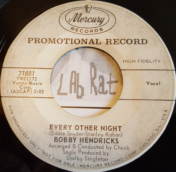 Bobby Hendricks : Every Other Night / I'm Coming Home (7", Single, Promo)