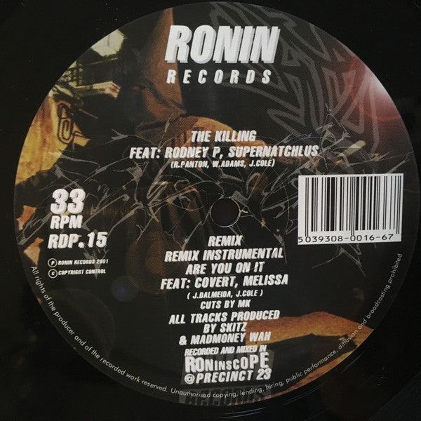 Skitz Feat: Rodney P, Supanatchlus : The Killing (12")