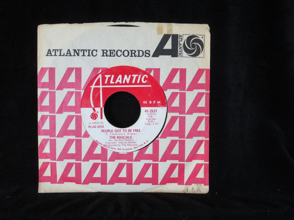 The Rascals : People Got To Be Free / My World (7", Single, Promo, PL )