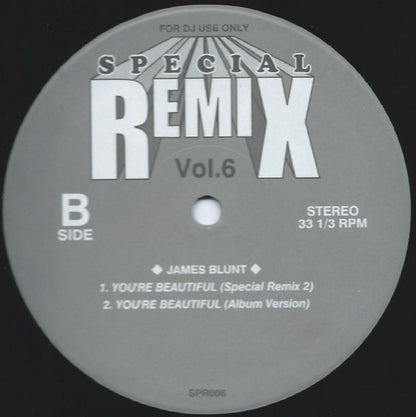 James Blunt : You're Beautiful (Special Remix) (12", Unofficial)