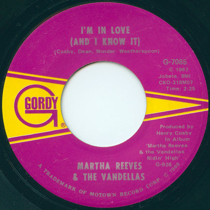 Martha Reeves & The Vandellas : (We've Got) Honey Love / I'm In Love (And I Know It) (7", Single)