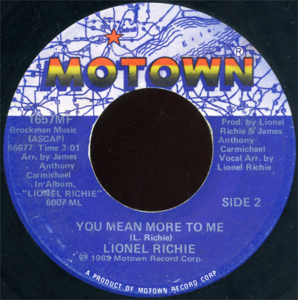 Lionel Richie : You Are (7", Single)
