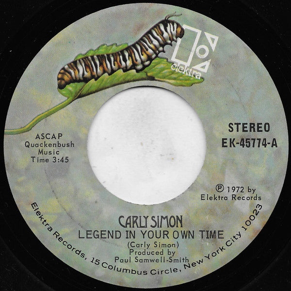 Carly Simon : Legend In Your Own Time (7")