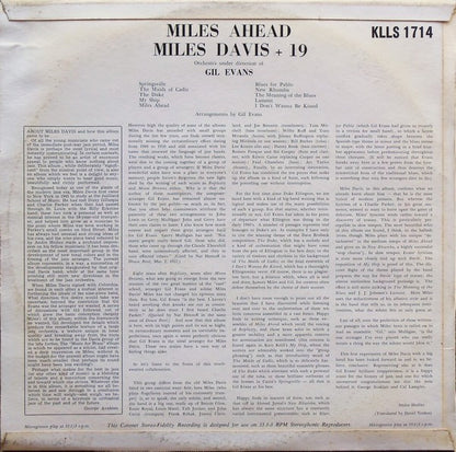 Miles Davis + 19, Gil Evans : Miles Ahead (LP, Album)