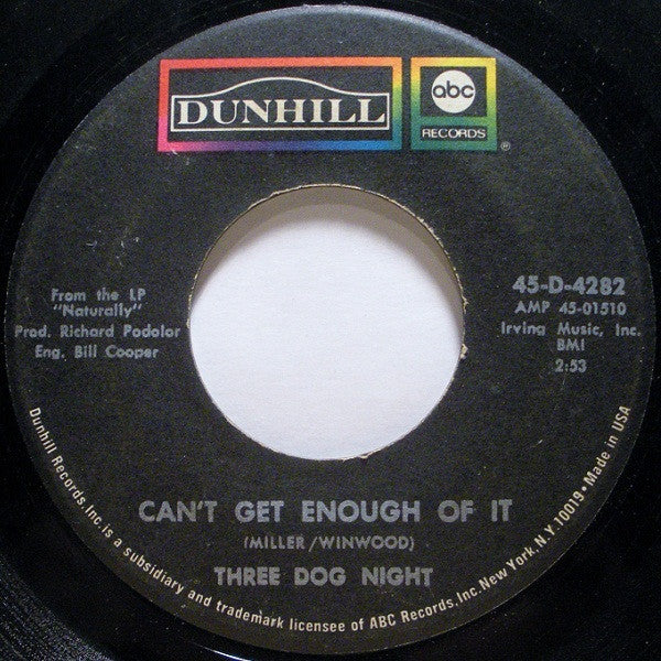 Three Dog Night : Liar (7", Single)