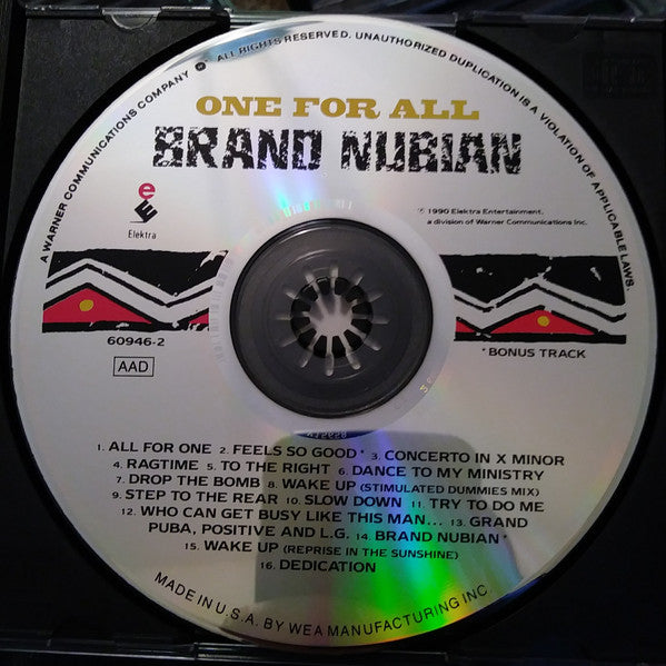 Brand Nubian : One For All (CD, Album, RP, Cin)