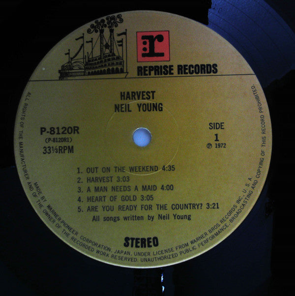 Neil Young : Harvest (LP, Album, RE, Gat)