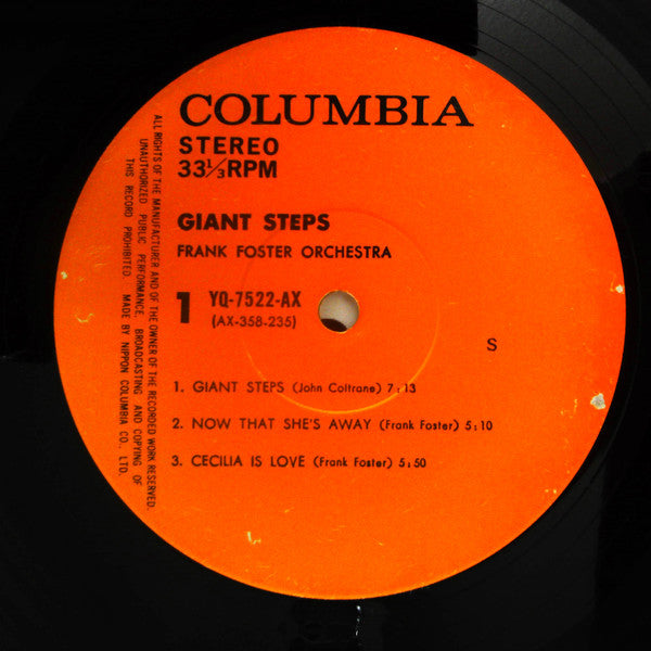 Frank Foster And His Orch.* : Giant Steps (LP, Album)