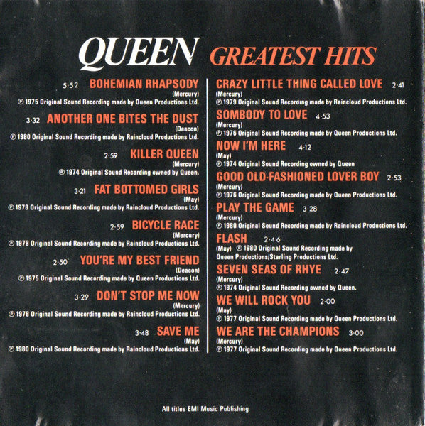 Queen : Greatest Hits (CD, Comp)
