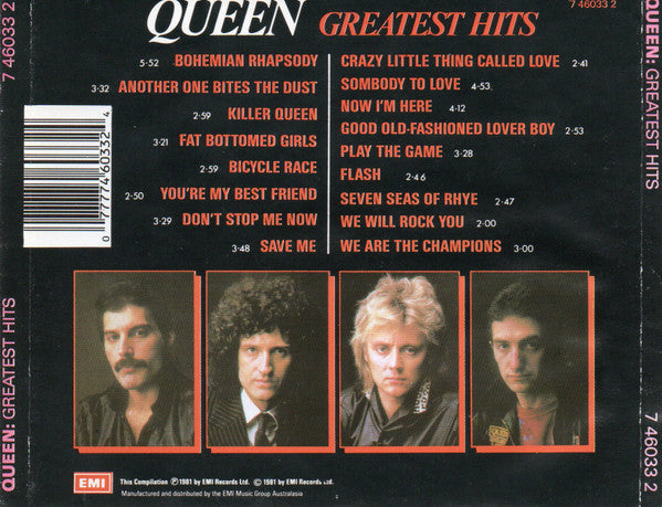 Queen : Greatest Hits (CD, Comp)