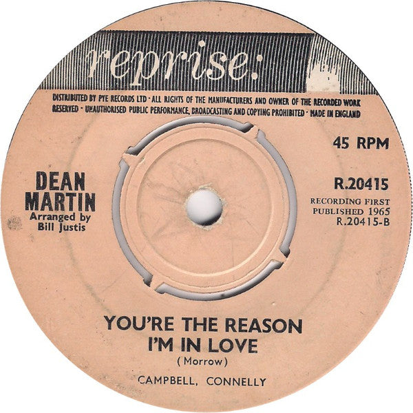 Dean Martin : I Will (7", 4-p)