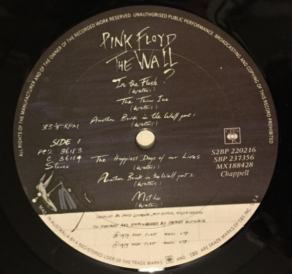 Pink Floyd : The Wall (2xLP, Album, Gat)