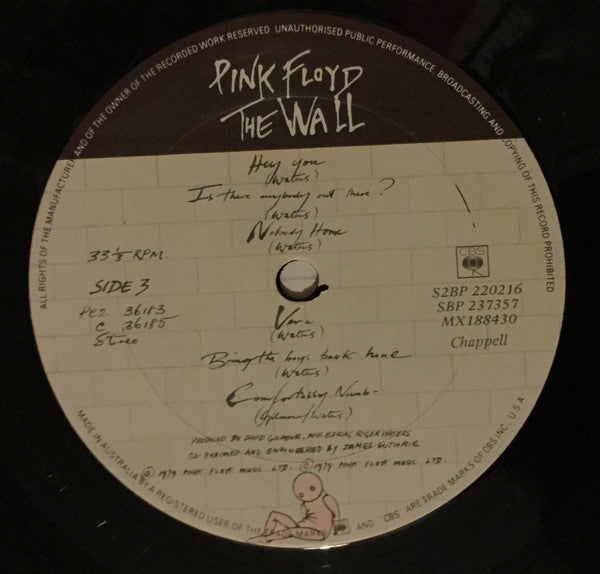 Pink Floyd : The Wall (2xLP, Album, Gat)