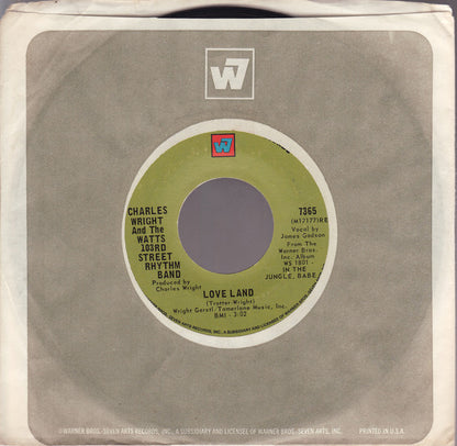 Charles Wright And The Watts 103rd Street Rhythm Band* : Love Land (7", Single, Styrene)