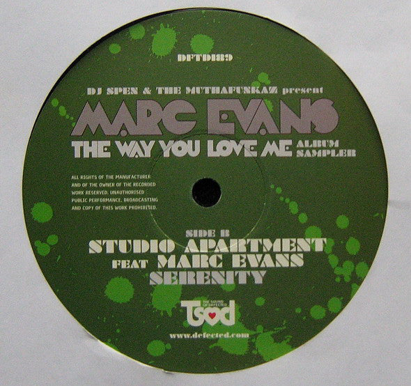 DJ Spen & The MuthaFunkaz Present Marc Evans : The Way You Love Me (Album Sampler) (12", Smplr)