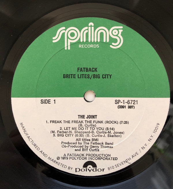 Fatback* : Brite Lites, Big City (LP, Album)