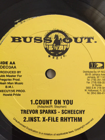 General B / Trevor Sparks - Scheechy* : Hotel Fee / Count On You (12", Maxi)