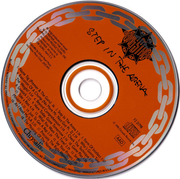 Gang Starr : Step In The Arena (CD, Album, RE)