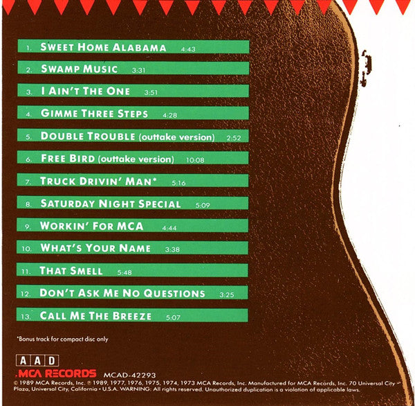 Lynyrd Skynyrd : Skynyrd's Innyrds/Their Greatest Hits (CD, Comp, Club, RE, WEA)