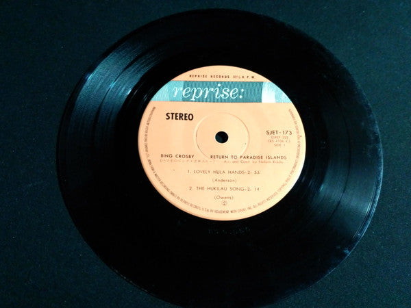 Bing Crosby : Return To Paradise Islands (7", EP)