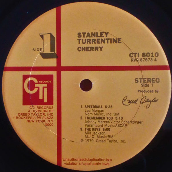 Stanley Turrentine : Cherry (LP, Album, RE)