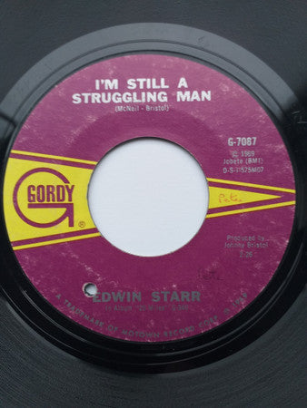 Edwin Starr : I'm Still A Struggling Man (7", Single, Styrene, Mon)