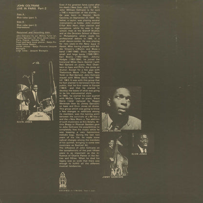 John Coltrane : Live In Paris Part 2 (LP, Album)