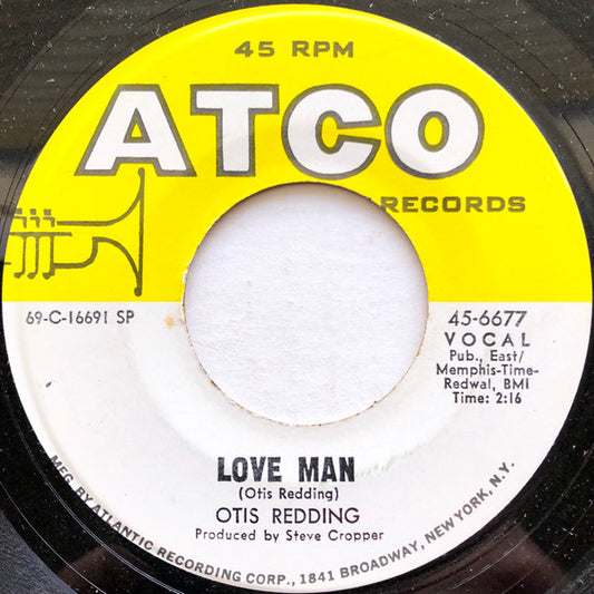 Otis Redding : Love Man / Can't Turn You Loose (7", Single, SP )