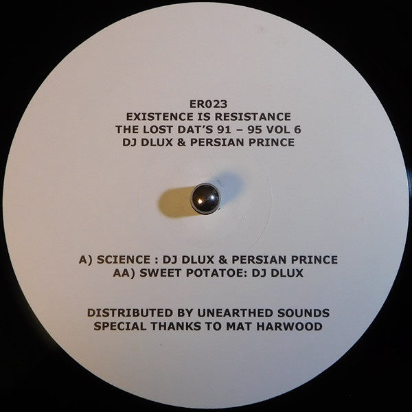 DJ Dlux* & Persian Prince : Lost Dats 91 - 95 Vol 6 (12")