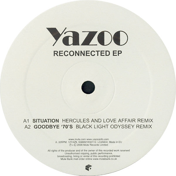 Yazoo : Reconnected EP (12", EP)
