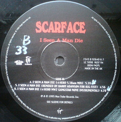 Scarface (3) : I Seen A Man Die (12")