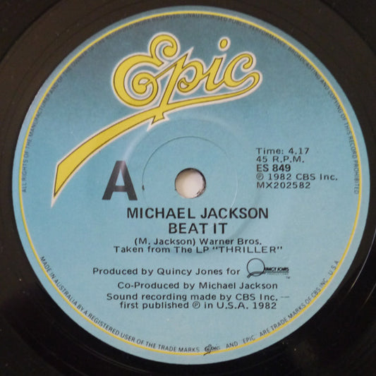 Michael Jackson : Beat It (7", Single)