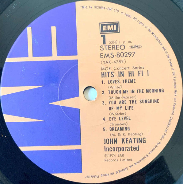 John Keating Incorporated : Hits In Hi-Fi 1 (LP)